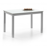 Mesa de cocina extensible Katara cristal